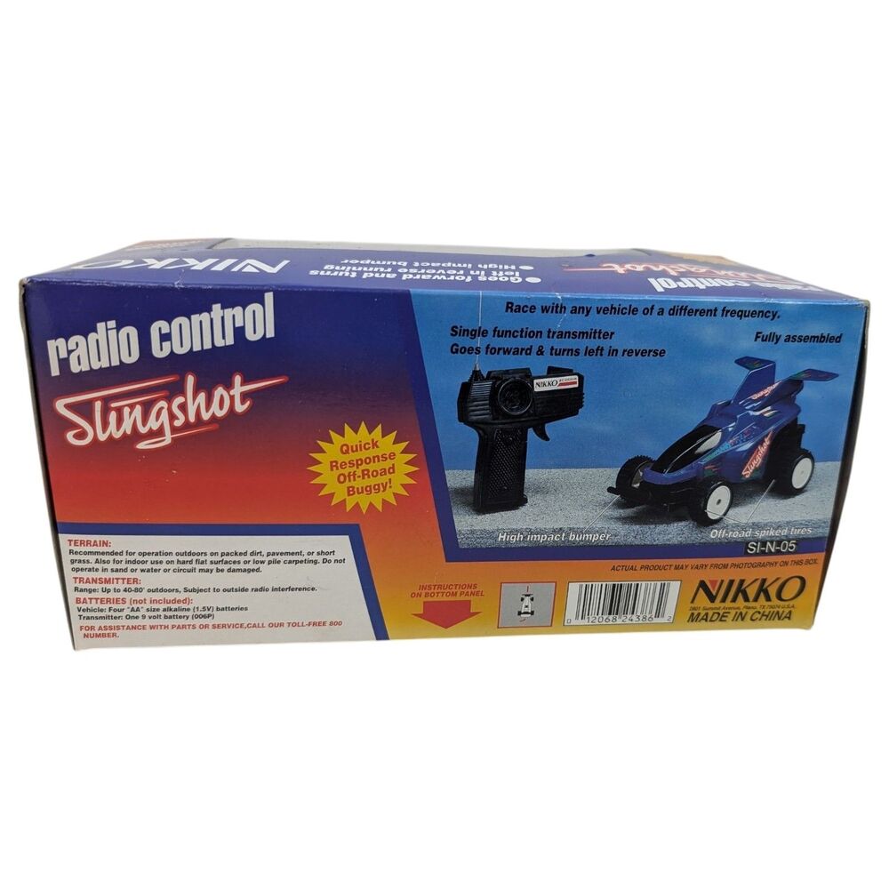 Vintage 80s Nikko Radio Control Slingshot R/C Buggy 1/24 Scale w/ box Test Video - Picture 6 of 16